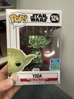 Funko Pop! Yoda Green Chrome  2019 Star Wars Summer Convention Exclusive 124