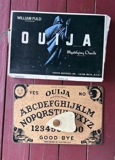 Vtg William Fuld Ouija Talking Board Set Salem Parker Brothers Missing Plastic