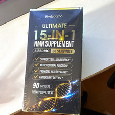 Hydsoqino NMN Supplement 61860MG Capsules 90 Ct Energy Support Anti-Aging
