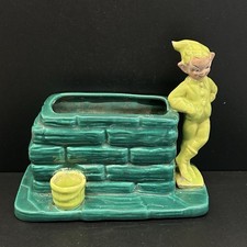 1950s Gilner Pixie Elf Wishing Well Planter M...