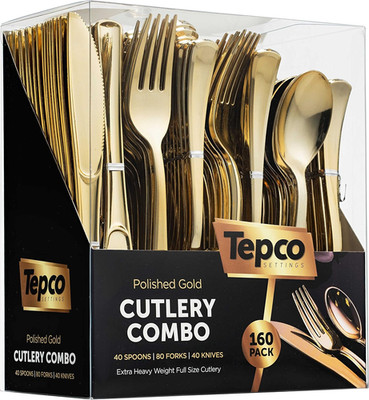 160 Plastic Silverware Set - Plastic Cutlery Set - Disposable Flatware - 80