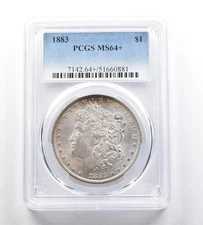 1883 Morgan Silver Dollar MS64+ PCGS *7234