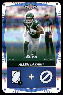 2025 UNO Elite Core Edition - Blue Foil #108 Allen Lazard