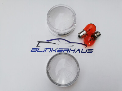 WHITE Indicator Turn Signal Lenses Renault R8 Major Gordini S Automatic 1962-1973
