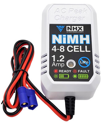 NEW NHX RC ezWall 4-8S NIMH AC Peak Battery Charger with EC3 Plug 4.8 to 14.4V