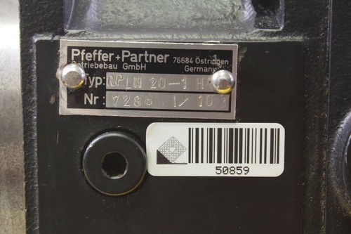 Transmisión Pfeffer + Partner RPLN 20-1H 1/10 - Imagen 3 de 3
