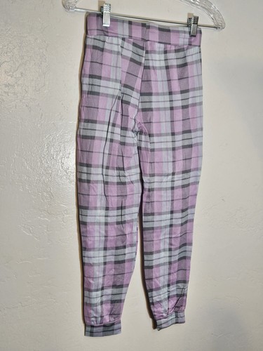 Girls WONDER NATION soft 2 piece pajama set With Pockets PJs Plaid Size XL 14-16 - Picture 8 of 9