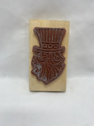 Anita’s Rubber Stamp Rare Uncle Sam USA 4th Of July Patriotic Stars Stripes Star - Picture 3 of 3