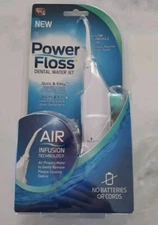 Power Floss Dental Water Jet Flosser Fill & Press BRAND NEW