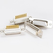 1pc Gold Pin 26pin 3 Row D-Sub Female Socket Solder Chassis Connector RS232