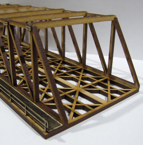 Modelos en tierra de corte láser escala N "Dual Truss Bridge" - SM051 - Imagen 5 de 5