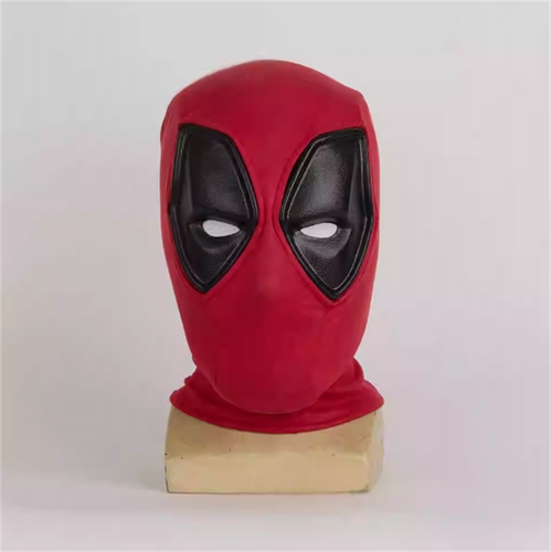 Deadpool & Wolverine 3 Wade Wilson Red Mask Men Headgear Halloween Cosplay Props - Picture 2 of 8
