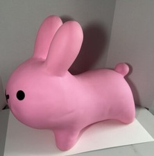 Bunny Bouncer Pink Inflatable Bunny Kids Rideable Toy Rubber