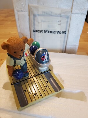 Faithful Fuzzies Bowling Bears Teddy Lanes  Hamilton Collection LOT OF 7 retired