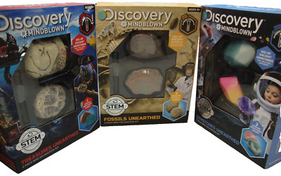 Discovery Mindblown Fossil Treasure Gemstone Unearthed  Excavation Kit STEM NEW