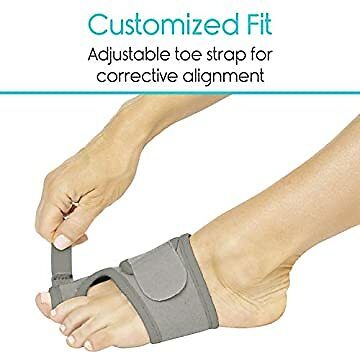 Bunion Brace ( Pair ) Big Toe Corrector Straightener w Splint Hallux Valgus Pad - Picture 2 of 4