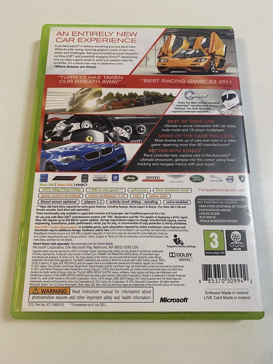 Cars : Quatre Roues Sur Xbox 360 - Complet, Bon état, Manuel Inclus, PAL