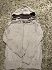 Designer Ilovegorgeous Knot Grey Zip hoodie With Angle Sequin On Back Age 6-7