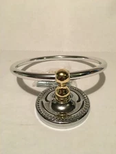 SILVER/GOLD - Towel Ring Hanger Holder, Home Kitchen Sink Bathroom Wall  "NEW"