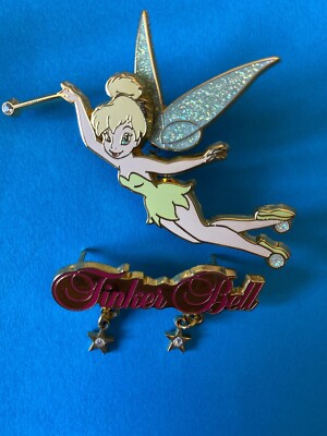 DLRP - Tinker Bell 2 Pin Set (Dangle/Sparkle) LE1200 bewegliche Flügel 