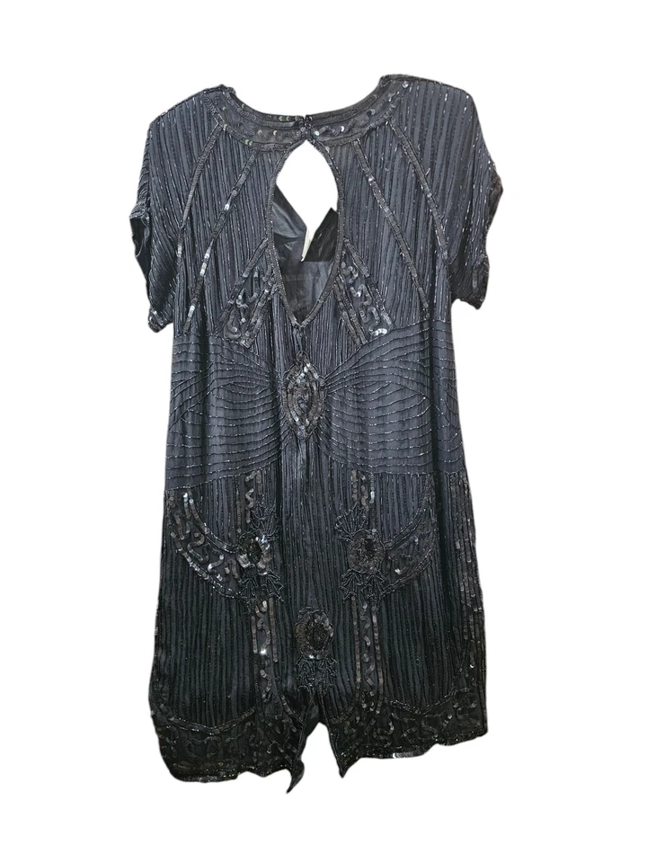 Vestido Vintage Años 80 Jewel Queen By Angelique Lentejuelas Con Cerradura Trasera Talla... Foto 2 de 4