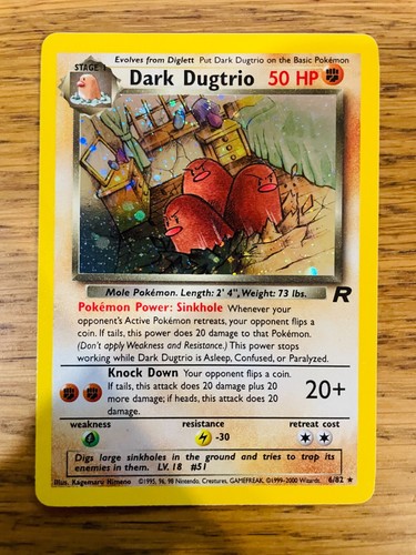 Tarjeta Pokémon Dark Dugtrio (6/82) Holo Team Rocket! ¡P&P rápido y gratis! - Imagen 16 de 56