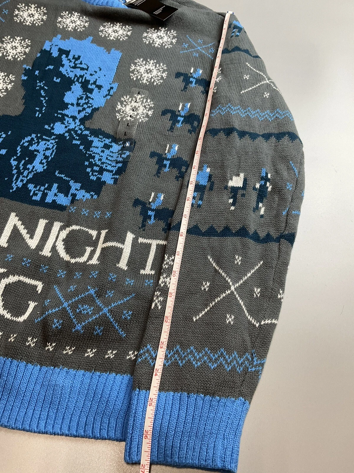 Game of Thrones Ugly Christmas Sweater Silent Night King NWT Size L