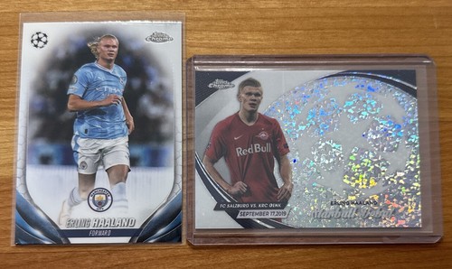 2023-24 Topps Chrome Hobby UEFA Club Competitions Erling Haaland Starball Debut