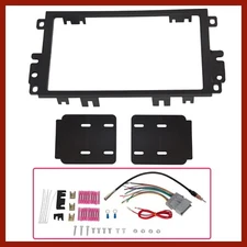 Double DIN Car Radio Stereo Dash Kit Wire Harness For Chevy GMC Pontiac Suzuki