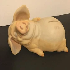 Piccolo inspired oinker pig piggy bank barnyard collectible