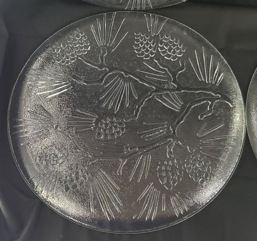 4 Ponderosa Pine Indiana Glass Company Tiara Clear Glass 10" Dinner Plates - Picture 14 of 24