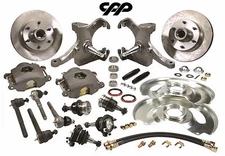 63-70 CHEVY C10 PICKUP TRUCK 2.5" DROP SPINDLE DISC BRAKE CONVERSION KIT 6 LUG
