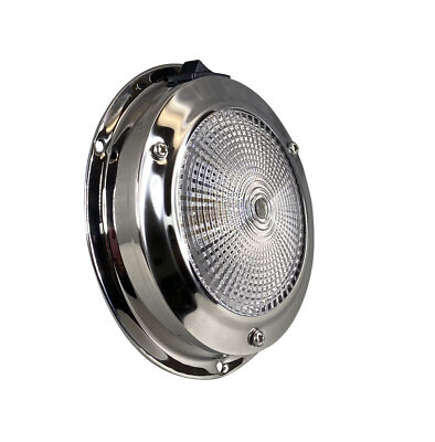 Pactrade Marine 5-Lens 12V 15W Stainless Steel 304 Ceiling/Cabin/Dome Light - For Boat, RV, Bus