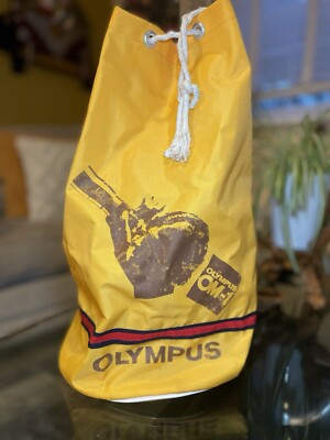 (Selten) Vintage OLYMPUS OM-1 Seesack Draw String Duffle Bag
