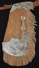 Custom Made Leather Kid's Chinks/Hair On Cowhide /Quick Ship Made in USA
