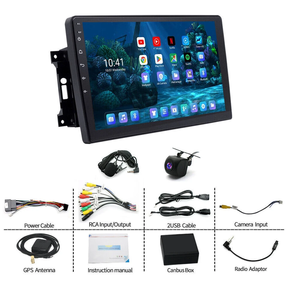 10.1" CarPlay & Android Auto Radio for Chrysler Town & Country 2008-2016 Foto 4 de 4