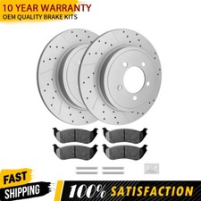 Rear Rotors Ceramic Brake Pads For 2002-2005 Ford Explorer Mercury Mountaineer