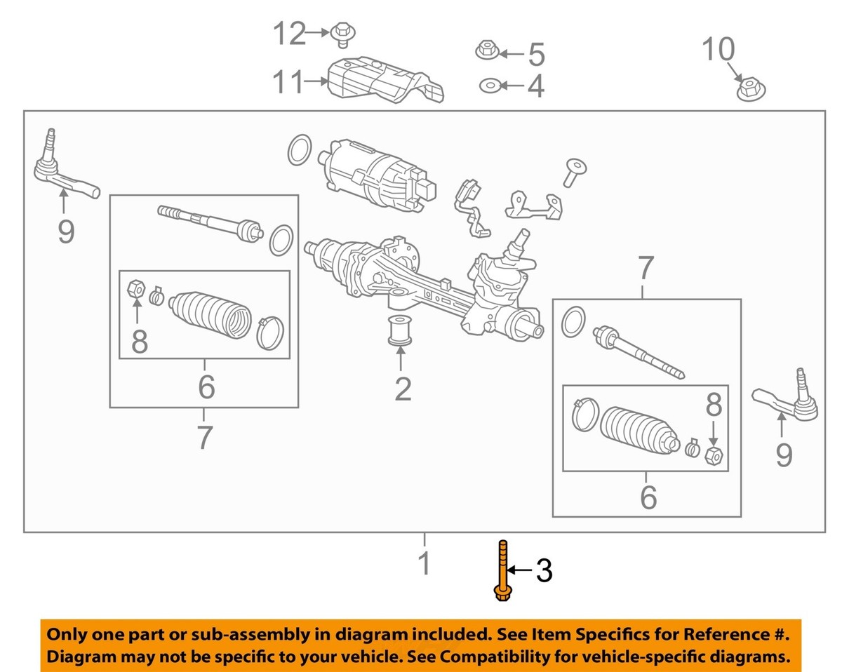 Chevrolet GM OEM 16-18 Cruze Steering-Gear Assembly Mount Bolt 