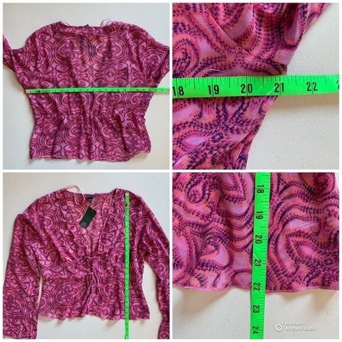 Wild Fable 2-Piece Set Pink Geo Dot Top + Asymmetrical Mini Skirt Size XXL NWT - Picture 7 of 14