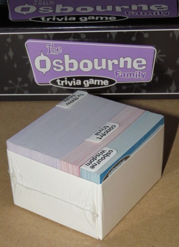 The Osbourne Family Trivia Game Parts - Factory Sealed Trivia Cards 2002 Fundex - Picture 3 of 5