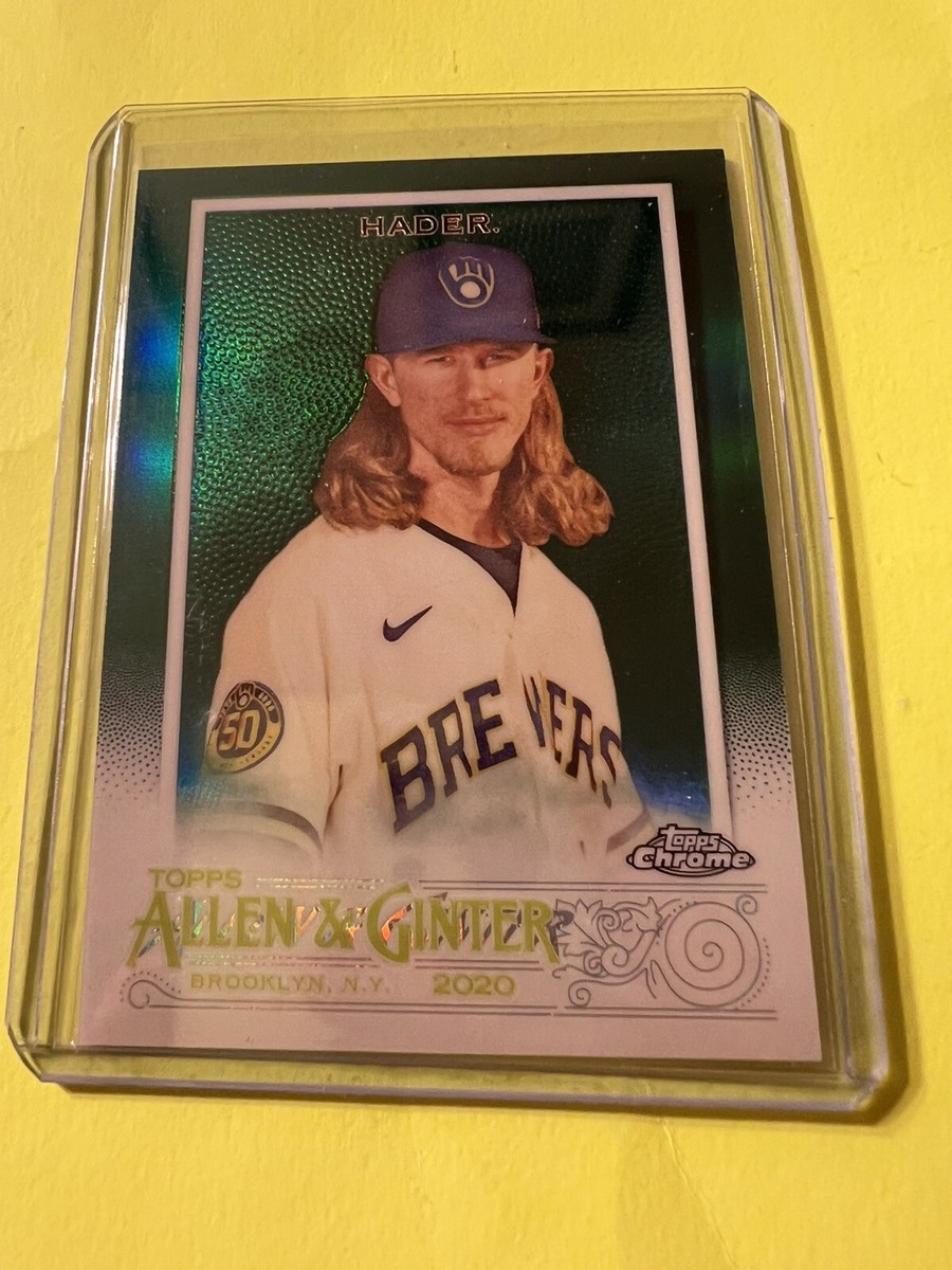 2020 Topps Allen & Ginter Chrome #219 Josh Hader Green REFRACTOR