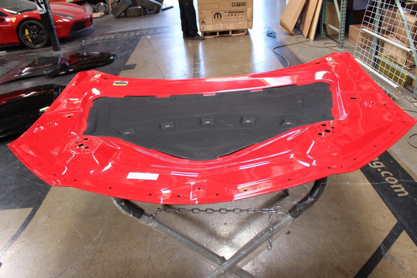 Lamborghini Urus, Front Hood, Red, Dinged, Used, P/N 4ML823029