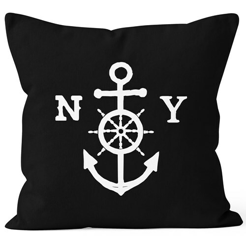 Рулевое колесо с якорем Kissenbezug Anker Steuerrad 40x40 Baumwolle Autiga