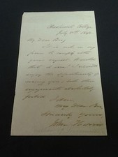 1842 Autographed Letter Signed by first Principal of New College John Harris