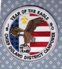 COR  Chief Solano Camporee  1990  -Mint- Sil Bdr