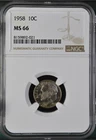 1958 10C  Roosevelt Dime NGC MS66   8159892-021