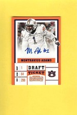 2017 Panini Contenders Draft Picks Montravius Adams Rookie Auto RC