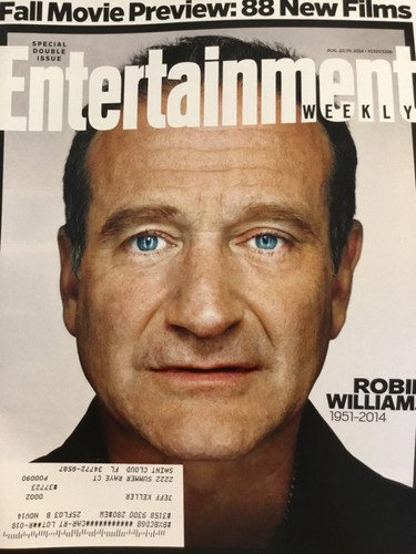 Entertainment Weekly. August 22, 2014. ROBIN WILLIAMS (1951-2014) - 第 1/1 張圖片