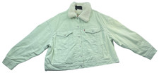 Levis Coat Womens Plus size 2X Green Corduroy 4 Pockets Snap Buttons Cotton New
