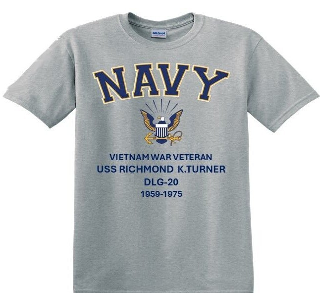 USS ENGLAND DLG-22* VIETNAM WAR *EAGLE *T-SHIRT. OFFICIALLY